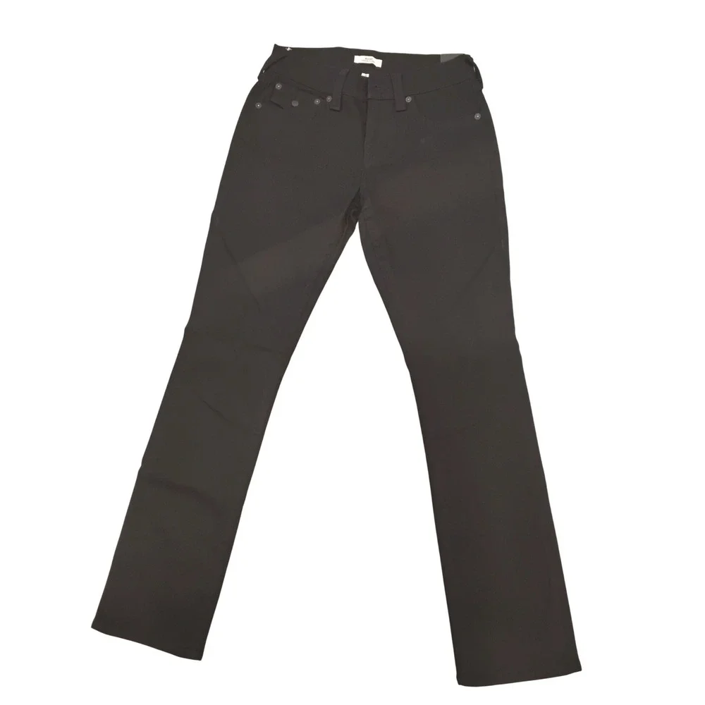 True Religion Ricky Relaxed Straight Black Jeans Mens 28x34 New NWT